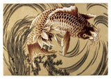 THE LEGEND OF KOI CARPET, 160X230, Beige/Orange Rød - Unoliving.com