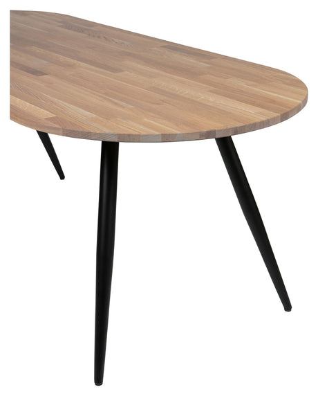 Tablo Bordplade, oval 220x90 - Eg/grå - Unoliving.com