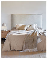 Tanit Sengegavl, 200x100, Hvid linned - Unoliving.com