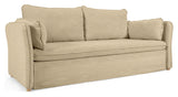 Tanit Sovesofa, B210, Beige linen/Bøgeben - Unoliving.com