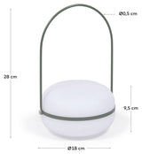 Tea Outdoor Bordlampe, Polythene/Grøn metal - Unoliving.com