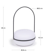 Tea Outdoor Bordlampe, Polythene/Sort metal - Unoliving.com