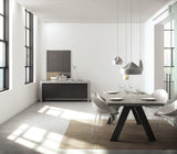 Temahome Apex Spisebord - Grå Beton-look 200x100 - Unoliving.com