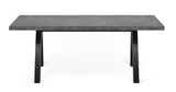 Temahome Apex Spisebord - Grå Beton-look 200x100 - Unoliving.com