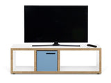 Temahome Berlin Tvbord - Mat Hvid/Natur - Unoliving.com