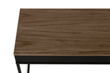 Temahome City Skrivebord 130x50 - Valnød/Sort - Unoliving.com