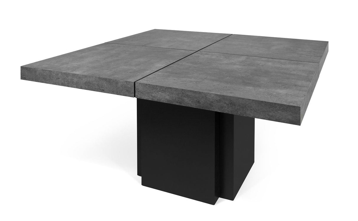 Temahome Dusk Spisebord - Grå 130x130 - Unoliving.com