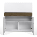 Temahome Focus Workstation - Mat Hvid/Valnød - Unoliving.com