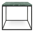 Temahome Gleam Sidebord - Grøn marmor, sort stel 50 cm - Unoliving.com