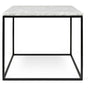 Temahome Gleam Sidebord - Hvid marmor, sort stel - Unoliving.com