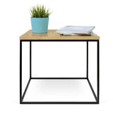 Temahome Gleam Sidebord - Lys træ m/sort stel 50 cm - Unoliving.com