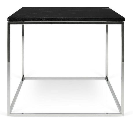 Temahome Gleam Sidebord - Sort marmor, krom stel 50 cm - Unoliving.com