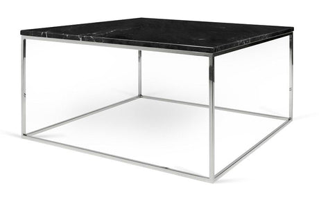 Temahome Gleam Sofabord - Sort marmor, krom stel 75 cm - Unoliving.com