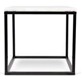 Temahome Prairie Sidebord - Carrara marmor, sort - Unoliving.com