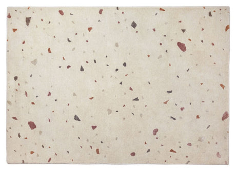 Terrazzo Tæppe Lys Grå/Rød, 200x140 - Unoliving.com