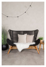 Tingeling Loungesofa, Sort Reb /Acacie - Unoliving.com