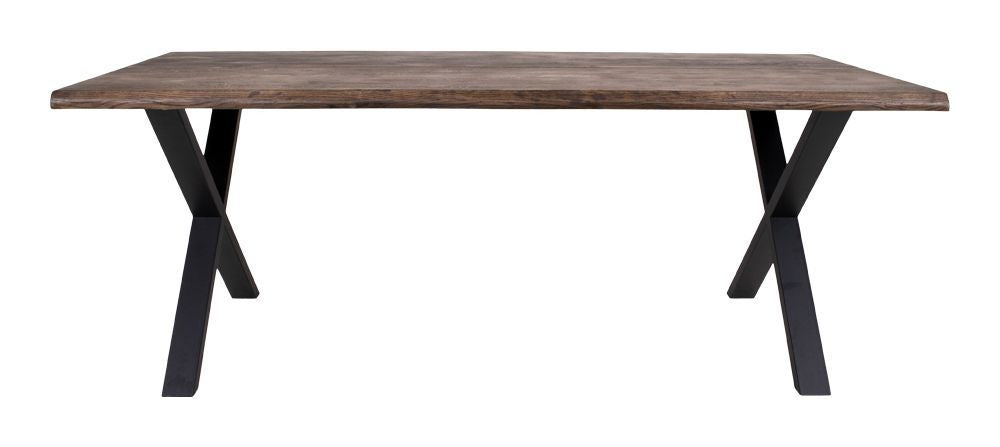 Toulon Spisebord, røget olieret eg, bølget kant 200x95 - Unoliving.com