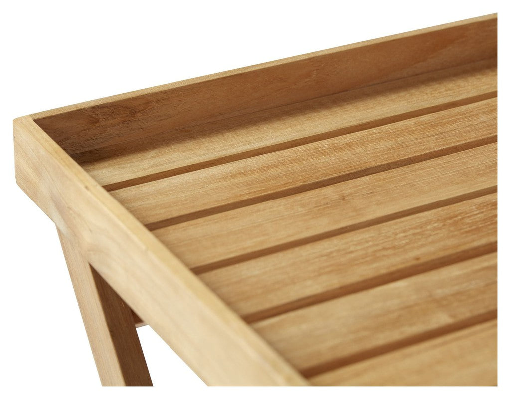 Tray Bakkebord 60x40, Teak - Unoliving.com