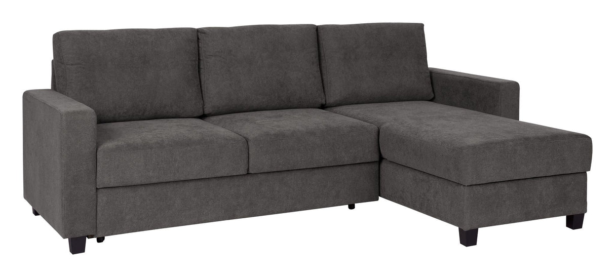 Trieste 2-pers. Sofa m. chaiselong, højre - Mørkegrå - Unoliving.com