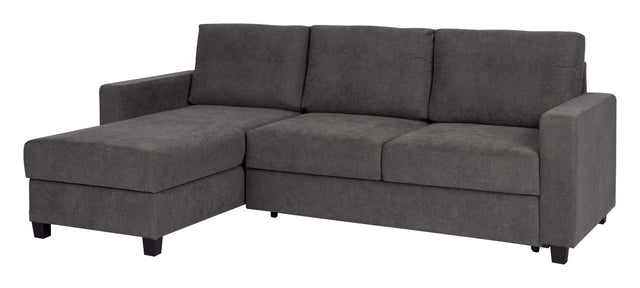 Trieste 2-pers. Sofa m. chaiselong, venstre - Mørkegrå - Unoliving.com