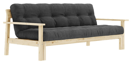 Unwind Sovesofa 190x100, Dark Grey Fløjl - Unoliving.com