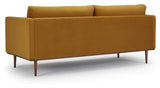 Vangen 3-pers. sofa, Gul Velour - Unoliving.com