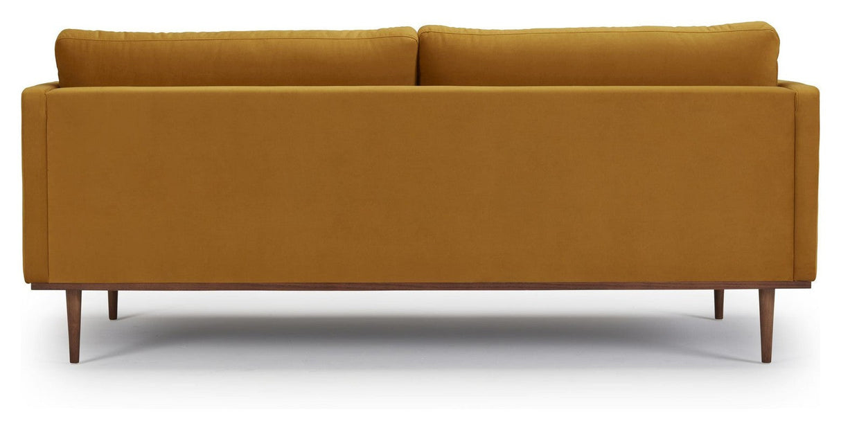 Vangen 3-pers. sofa, Gul Velour - Unoliving.com