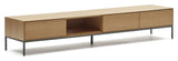 Vedrana TV-bord, Egefinér, 195x35 - Unoliving.com