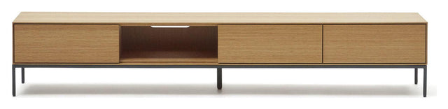 Vedrana TV-bord, Egefinér, 195x35 - Unoliving.com