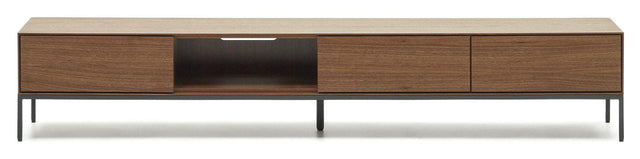 Vedrana TV-bord, Valnøddefinér, 195x35 - Unoliving.com