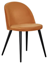 Velvet Spisebordsstol, Orange - Unoliving.com