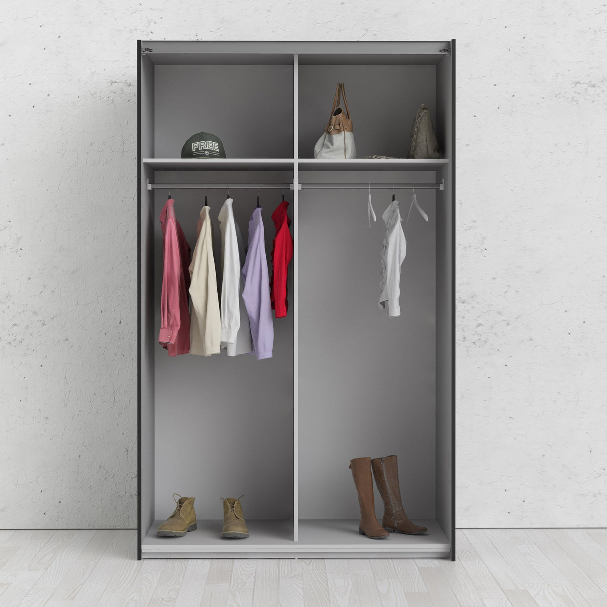 Verona Garderobe B:122, Mat Sort - Unoliving.com