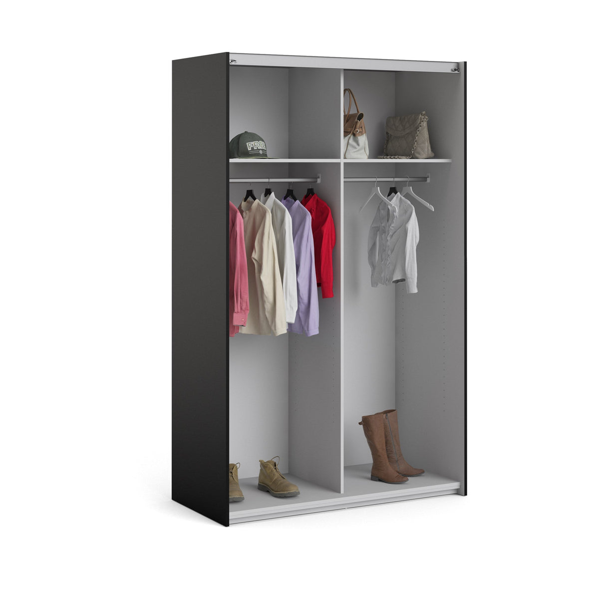 Verona Garderobe B:122, Mat Sort - Unoliving.com