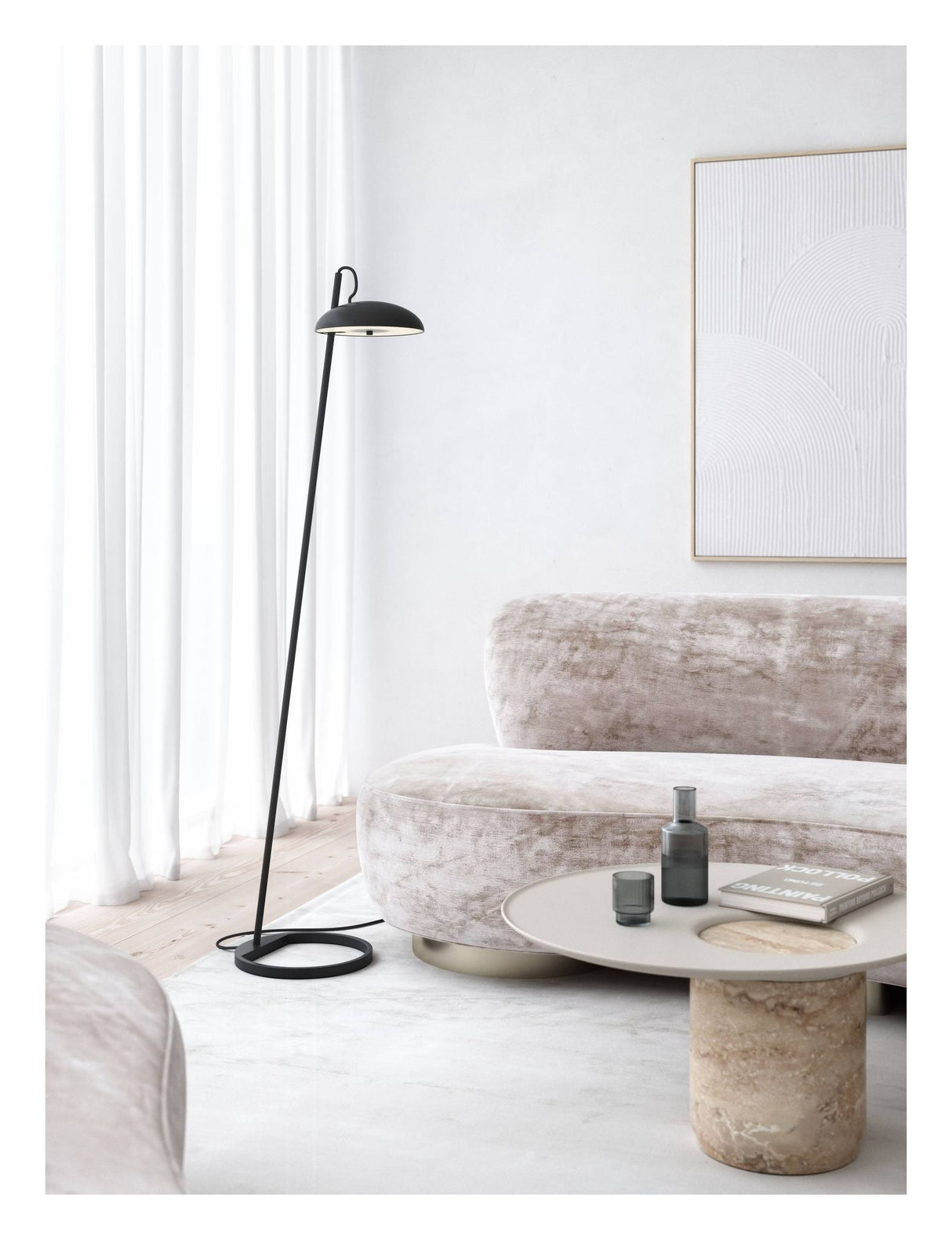 Versale Gulvlampe, Sort - Unoliving.com