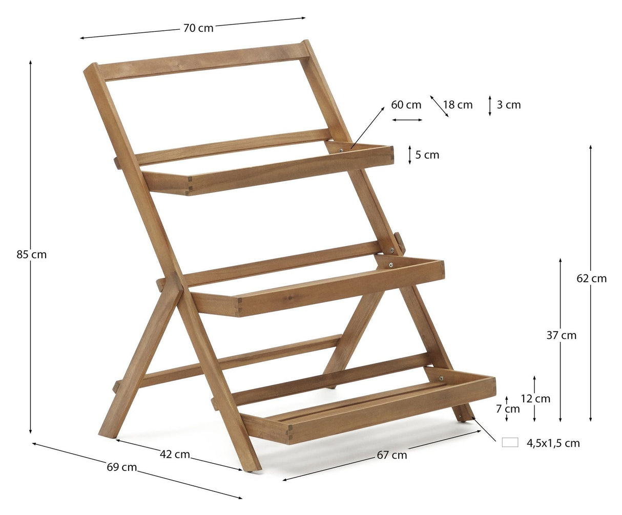 Victora Reol, Massivt akacia, 70x85 - Unoliving.com