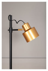 Vifta Gulvlampe m. 1 lyskilde, Sort/Messing, H:139 - Unoliving.com