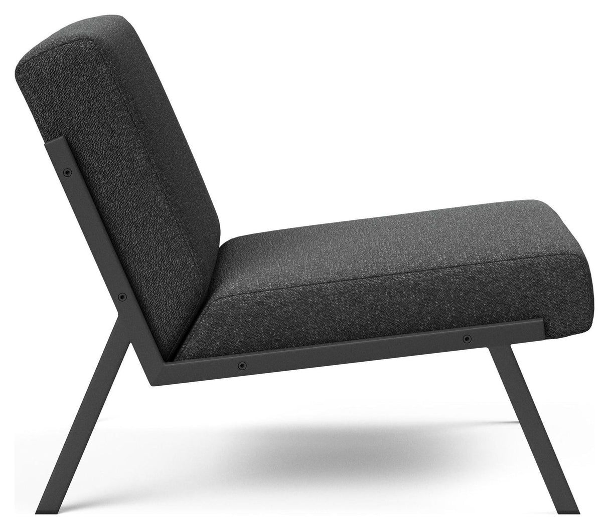 Vikko Loungestol, Bouclé/Charcoal - Unoliving.com