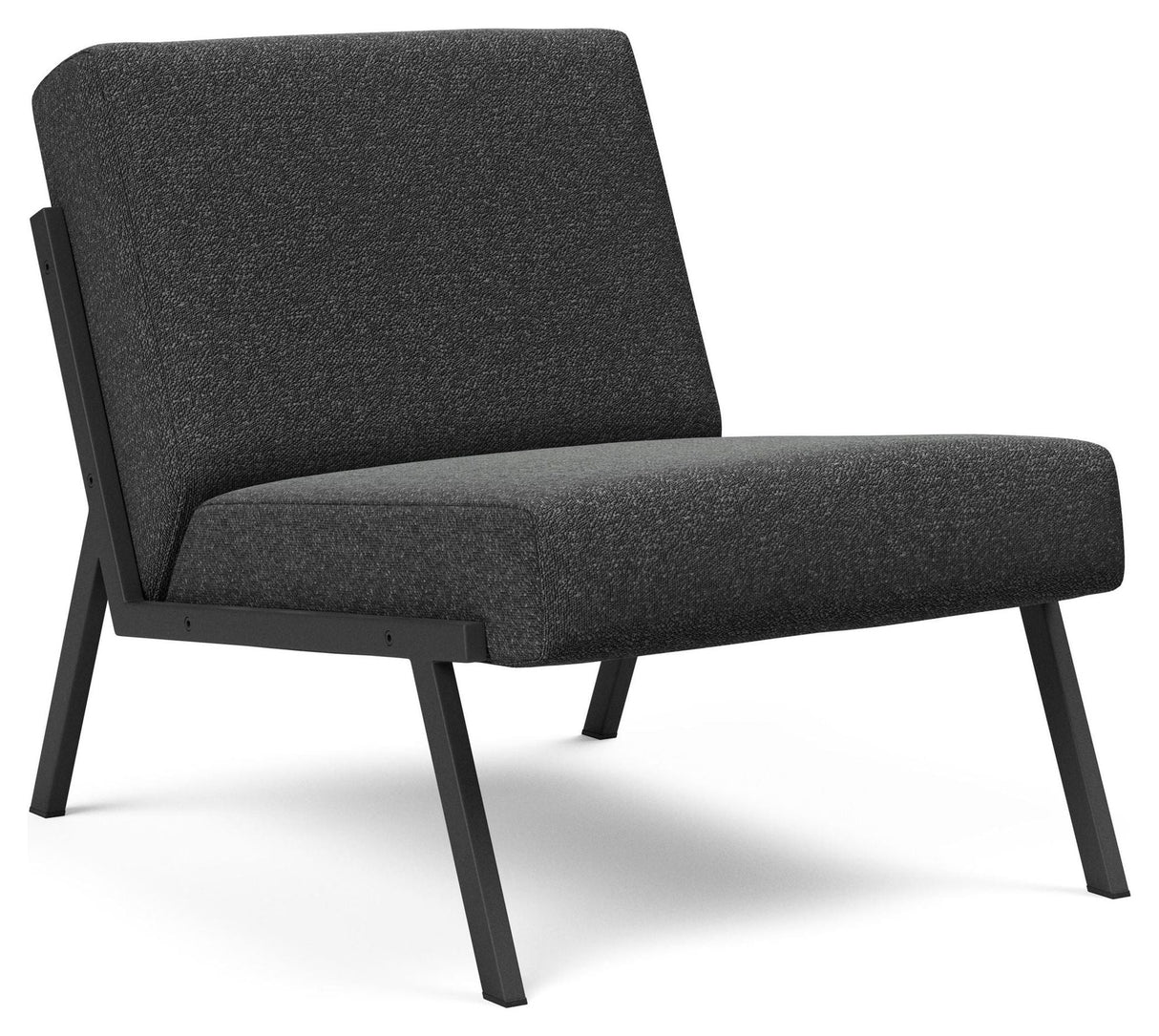 Vikko Loungestol, Bouclé/Charcoal - Unoliving.com