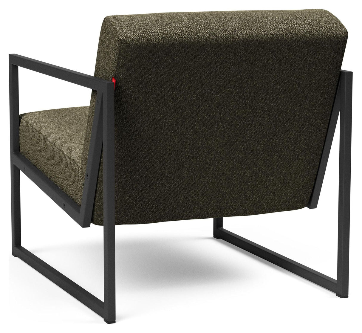 Vikko Loungestol m. armelæn, Bouclé/Forest Green - Unoliving.com