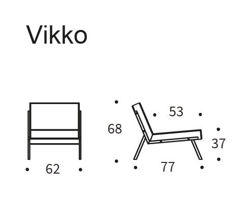 Vikko Loungestol m. sorte ben, Mixed Dance/Blue - Unoliving.com