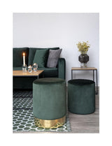 Vita Sidebord m. sort ramme, Top i Egetræs look, 45x45 - Unoliving.com