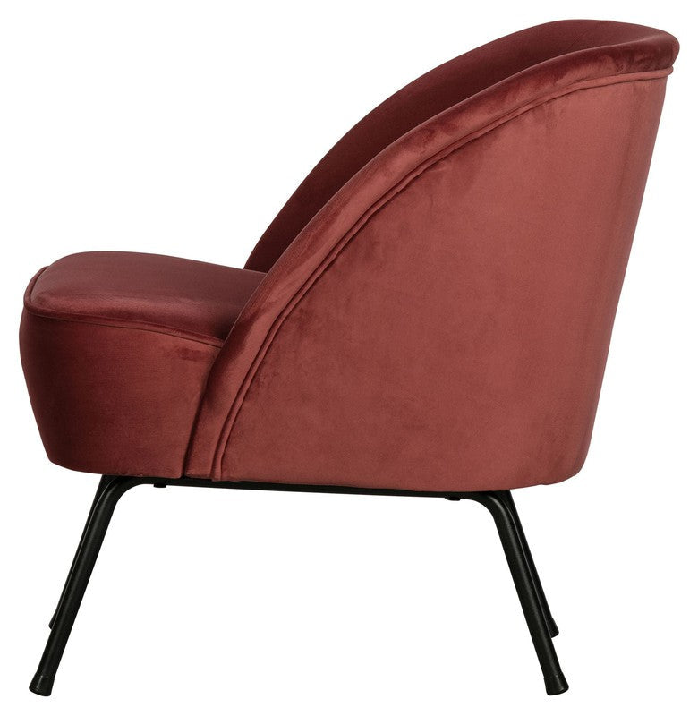 Vogue Loungestol - Chestnut Velour - Unoliving.com