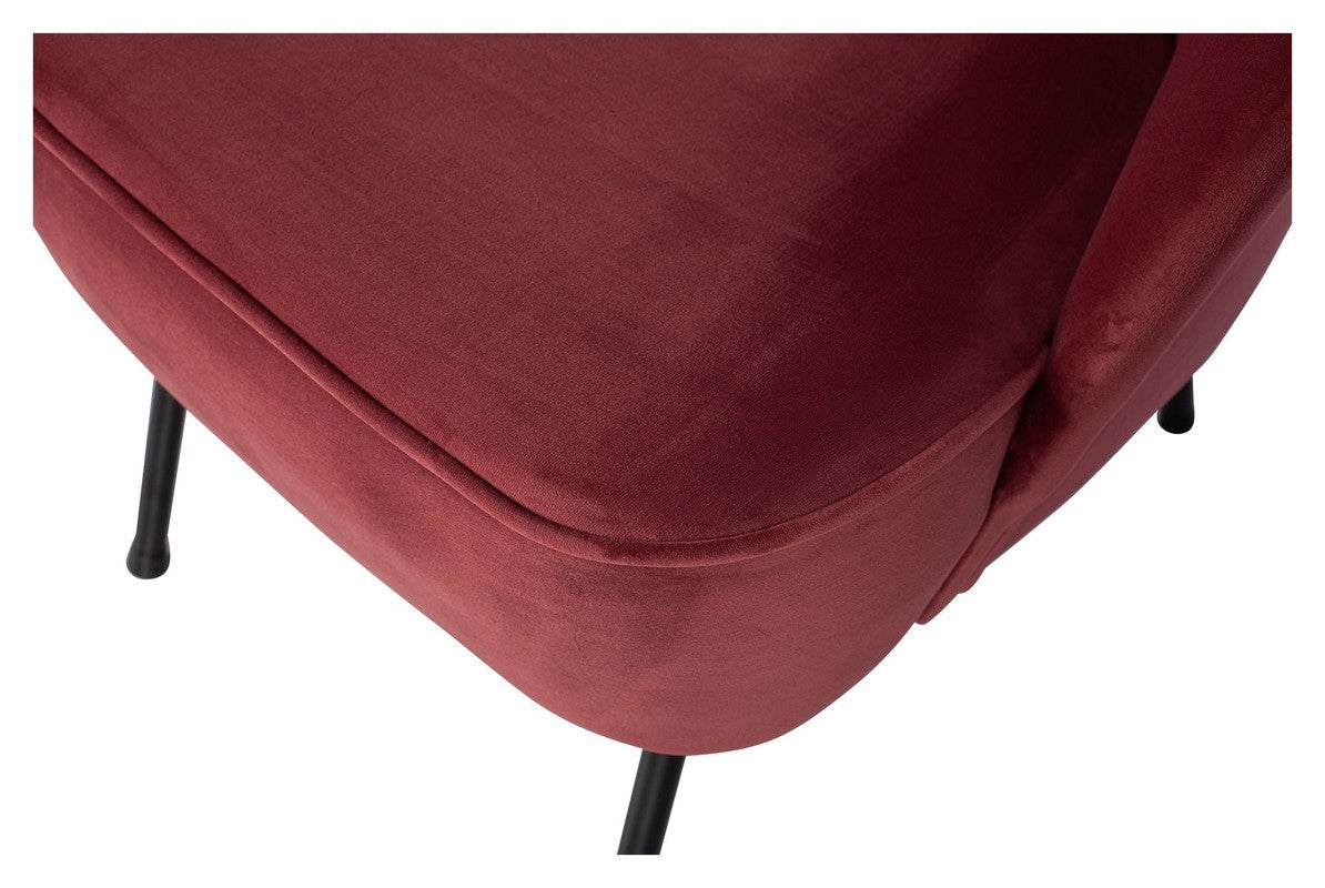 Vogue Loungestol - Chestnut Velour - Unoliving.com