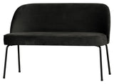 Vogue Sofabænk - Sort Velour - Unoliving.com