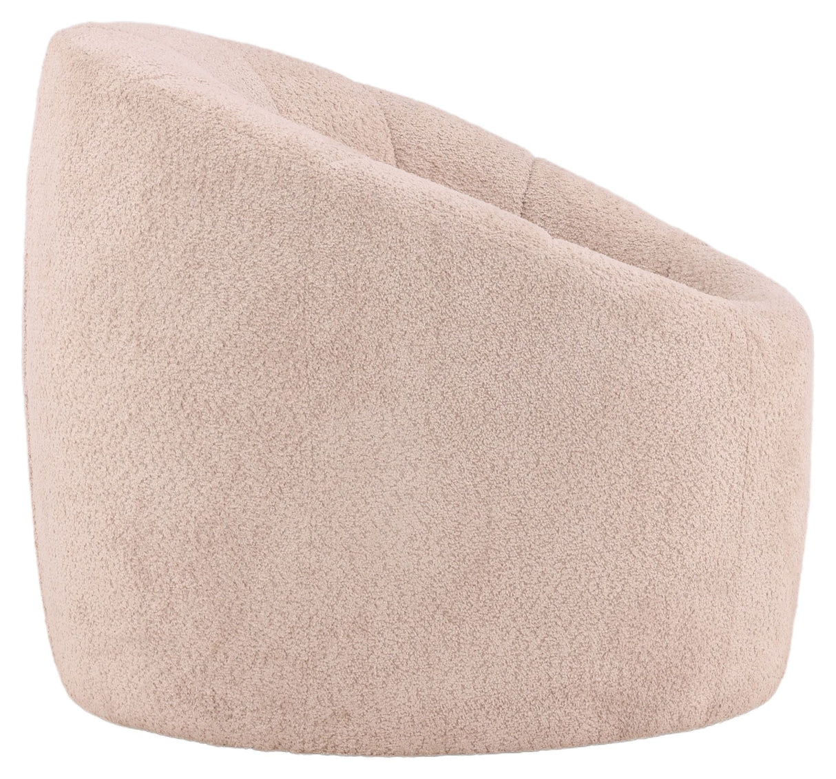 Warren Loungestol - Beige Bouclé - Unoliving.com