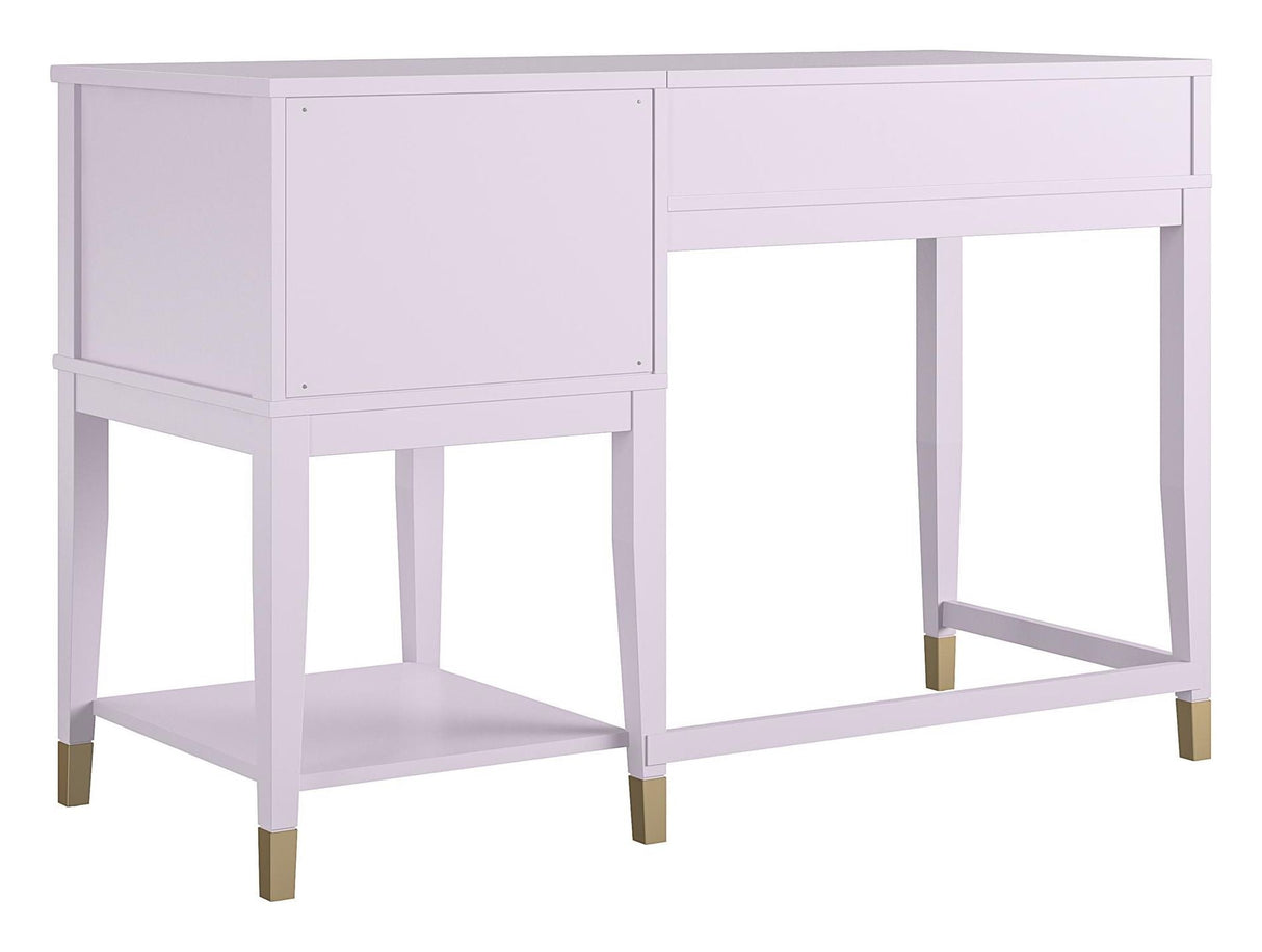 Westerleigh Skrivebord m. hævefunktion, Lavender - Unoliving.com