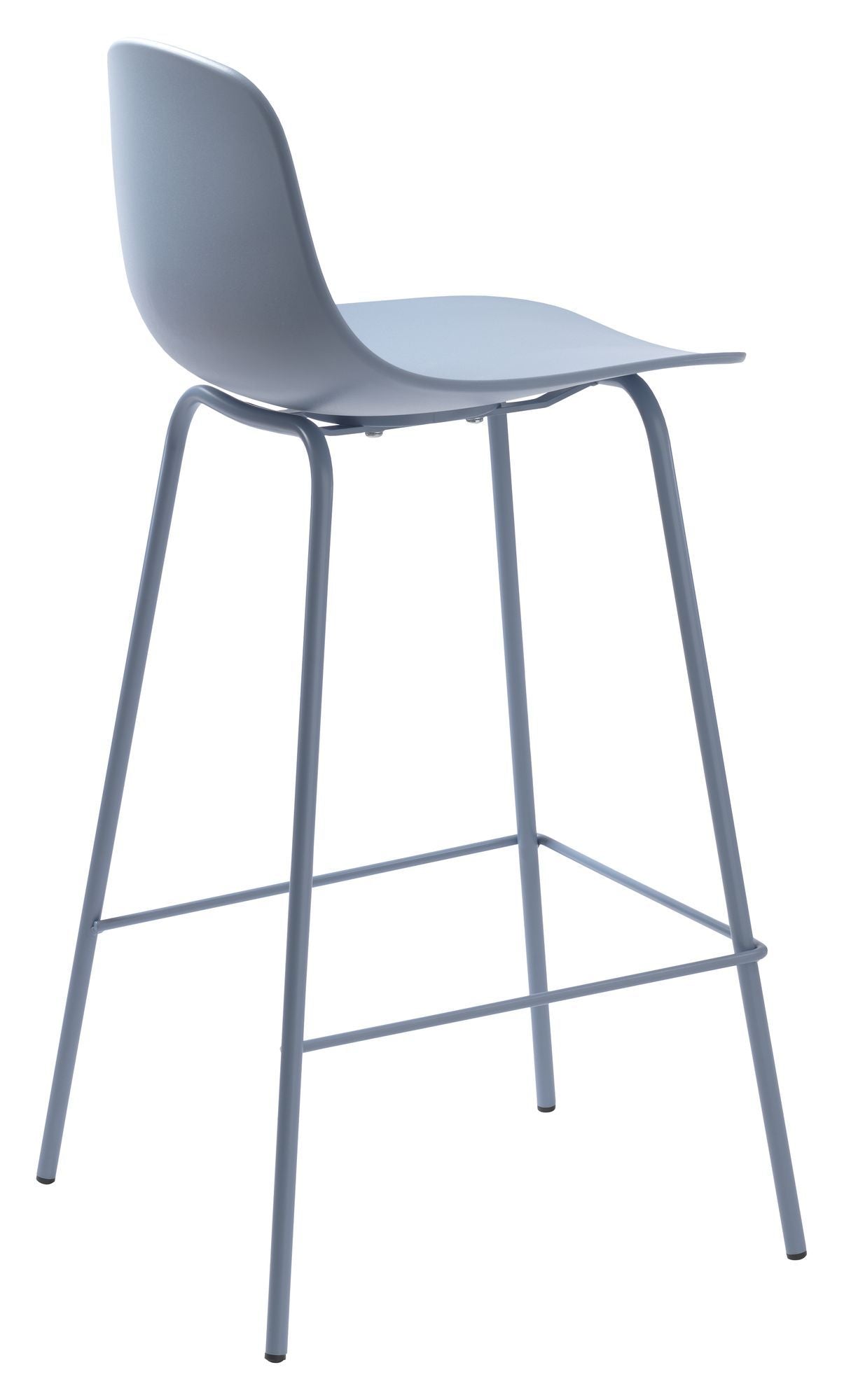 Whitby barstol SH: 67.50cm, Dusty Blue Plast - Unoliving.com