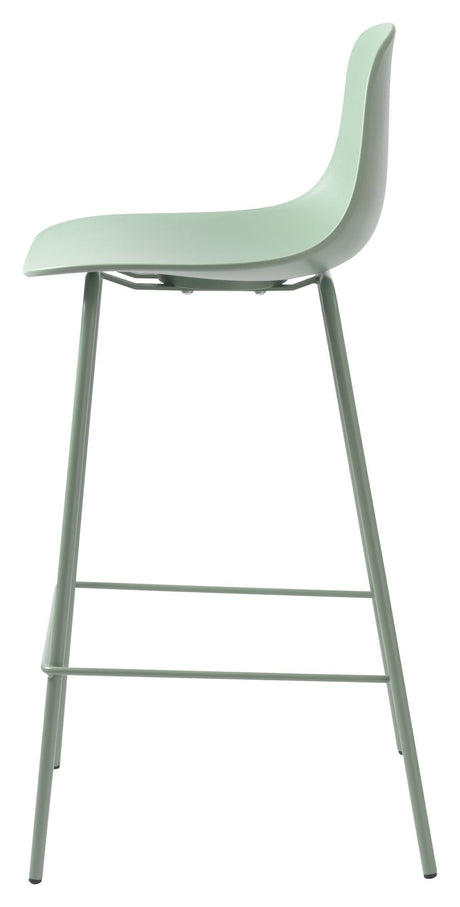 Whitby barstol SH: 67.50cm, Dusty Green Plast - Unoliving.com