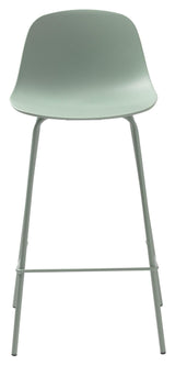 Whitby barstol SH: 67.50cm, Dusty Green Plast - Unoliving.com