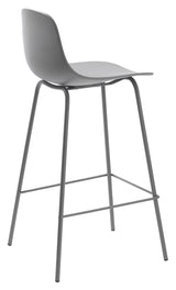 Whitby barstol SH: 67.50cm, Grå Plast - Unoliving.com